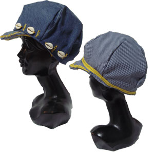 デニムリメイクキャスケット帽子