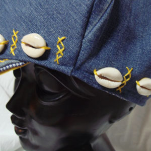 デニムリメイクキャスケット帽子