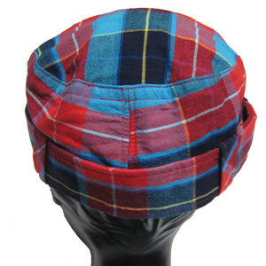 チェックワークキャップ帽子