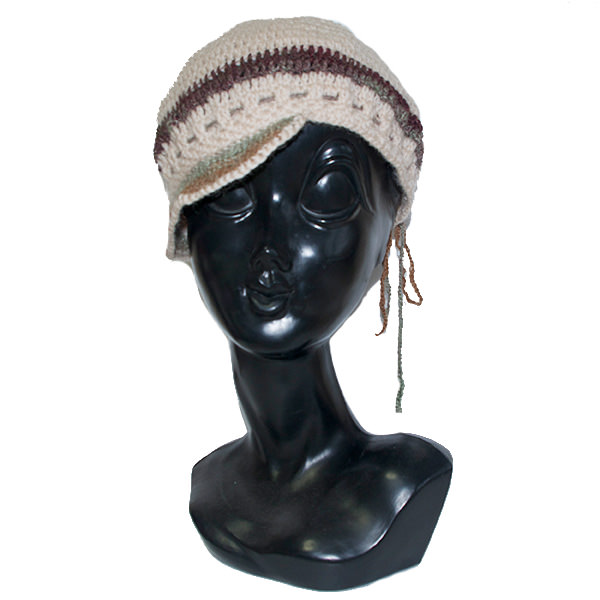 かぎ針ニットキャップ帽子