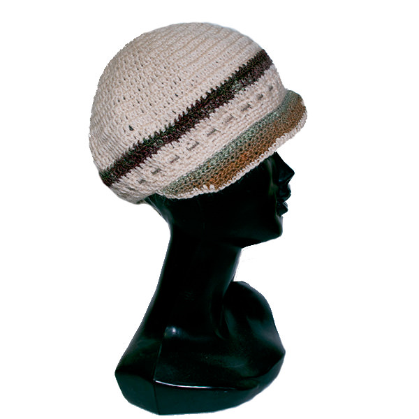 かぎ針ニットキャップ帽子