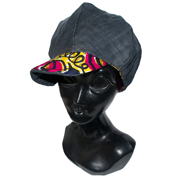 リバーシブルデニムキャスケット帽子