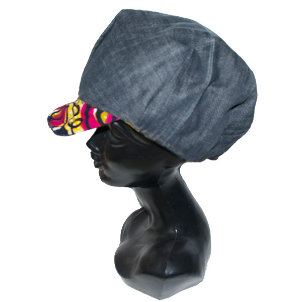リバーシブルデニムキャスケット帽子