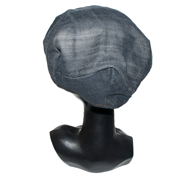 リバーシブルデニムキャスケット帽子