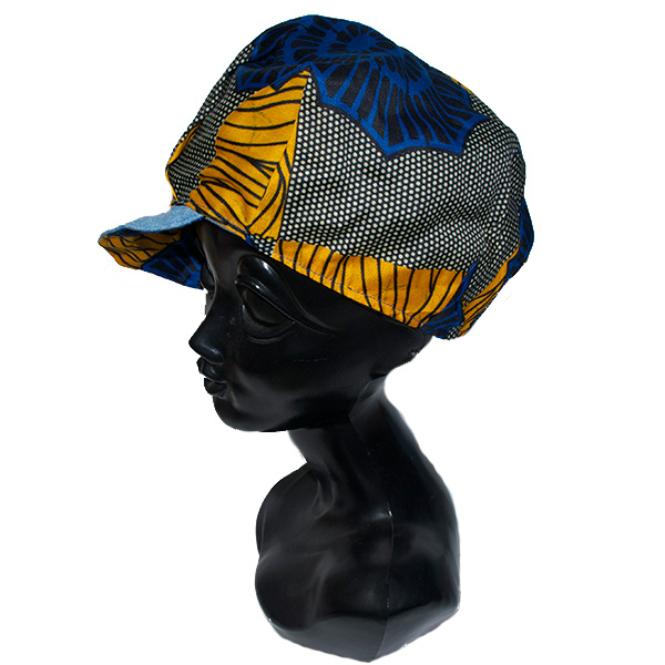 リバーシブルアフリカンキャスケット帽子