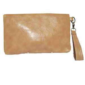 合皮シンプルクラッチバッグ