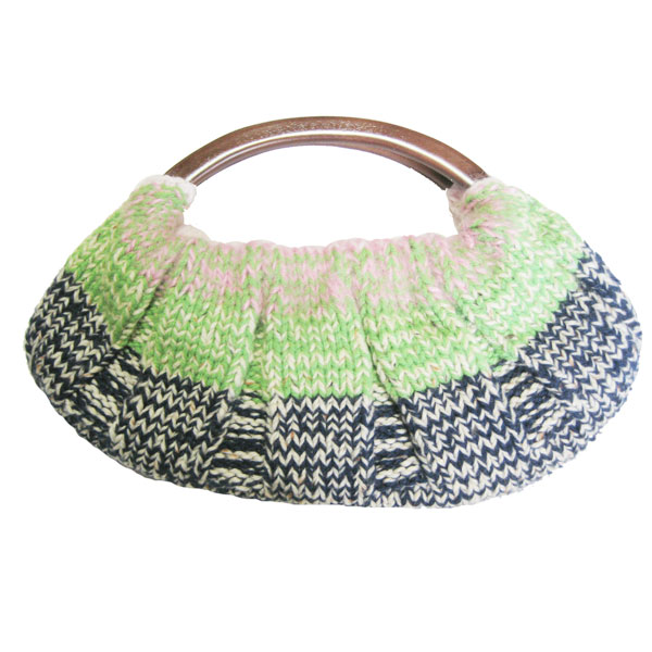 ハンドメイドニットバッグ