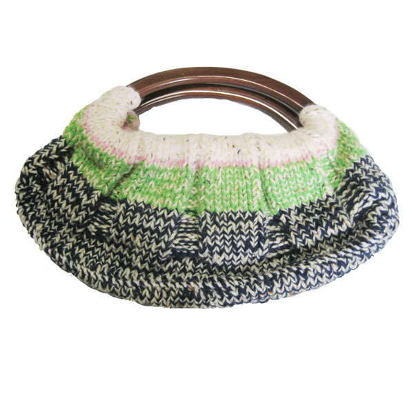 ハンドメイドニットバッグ