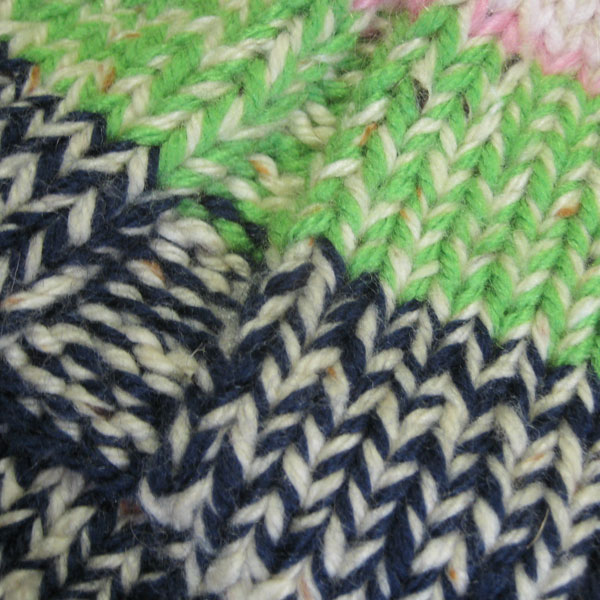 ハンドメイドニットバッグ