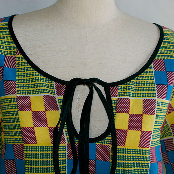 アフリカンバティックチュニックワンピース