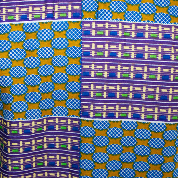 ケンテ柄チュニックワンピース