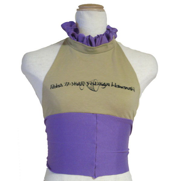 Tシャツリメイクホルタートップス