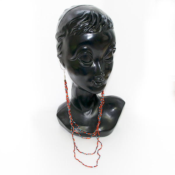 ハンドメイド　ロングピアス