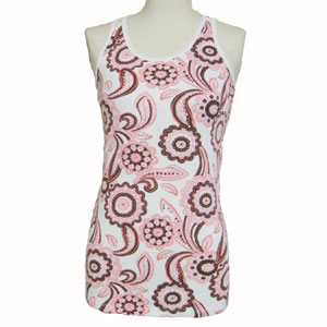 幾何学模様スパゲッティータンクトップ