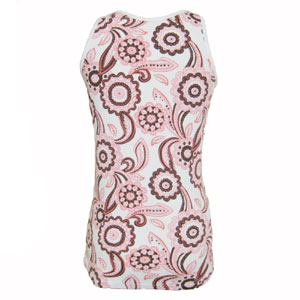 幾何学模様スパゲッティータンクトップ