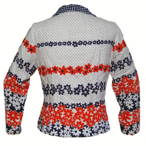 古着花柄ブラウス