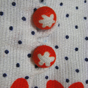 古着花柄ブラウス