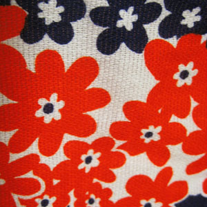 古着花柄ブラウス