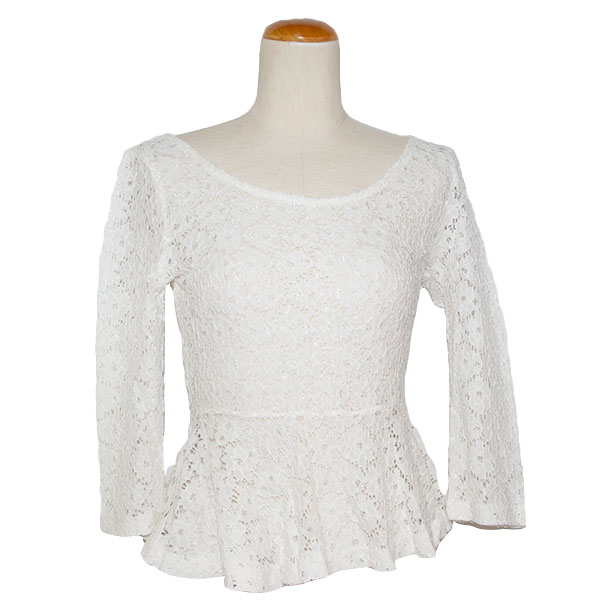 レースペプラムトップス