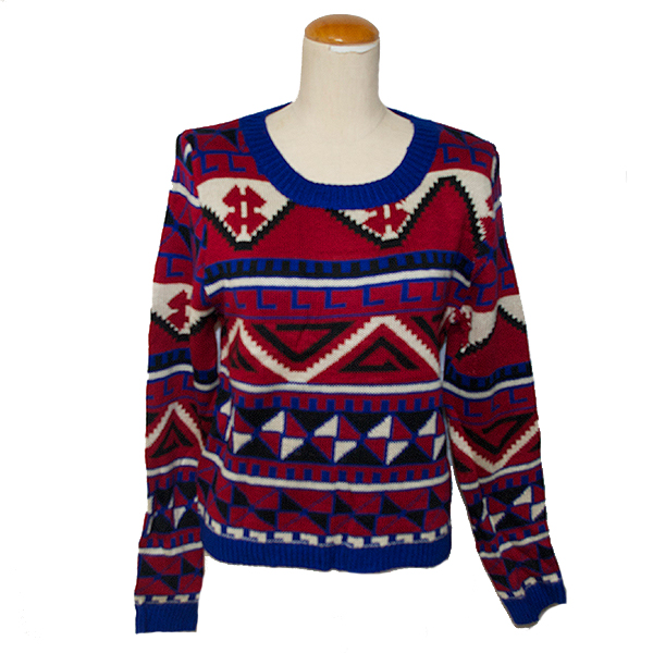 エスニック柄セーター