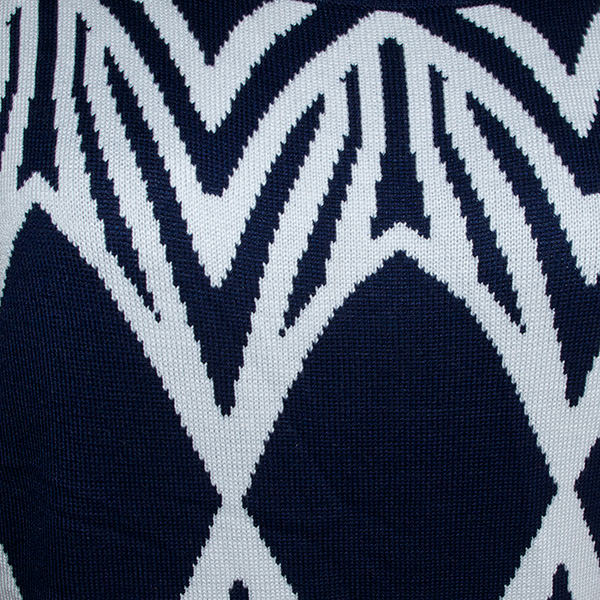 エスニック柄ニットトップス