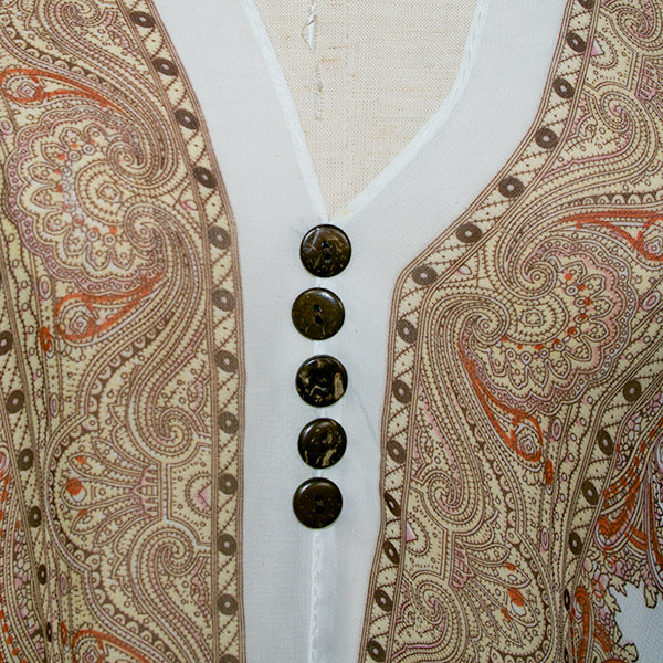 ペイズリー柄シフォンカバーアップ