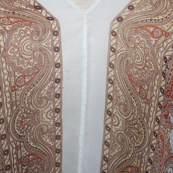 ペイズリー柄シフォンカバーアップ