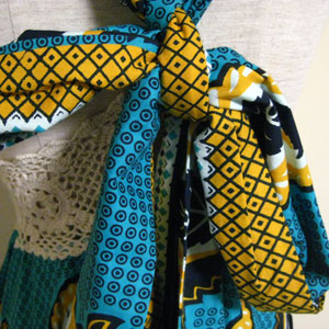 アフリカ　カンガ　ワンピース
