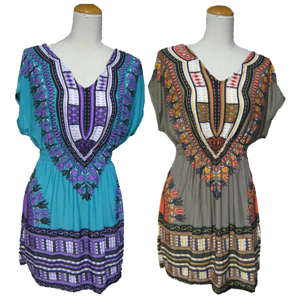 エスニックチュニックワンピース