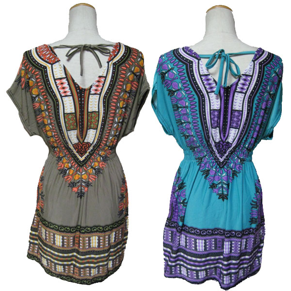 エスニックチュニックワンピース