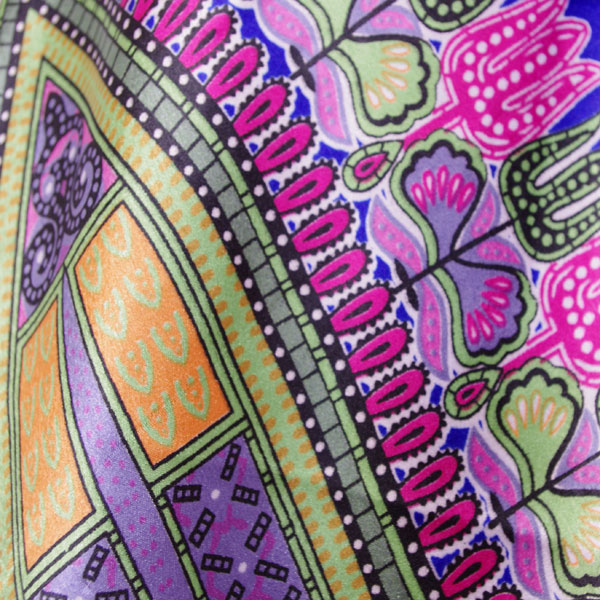 シルクサテンマキシ丈ワンピース