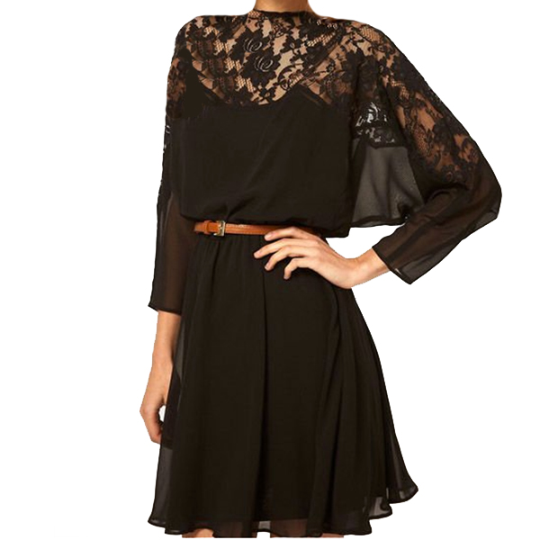 レースシフォンワンピース