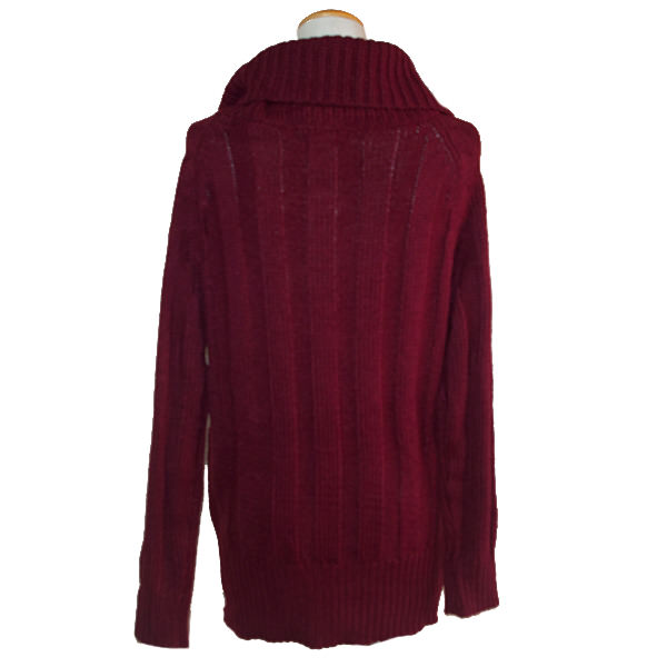 オフタートルネックニットワンピース