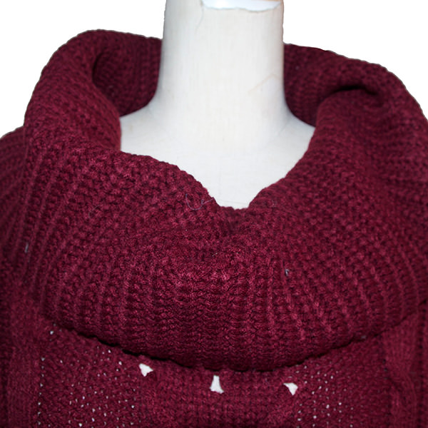 オフタートルネックニットワンピース