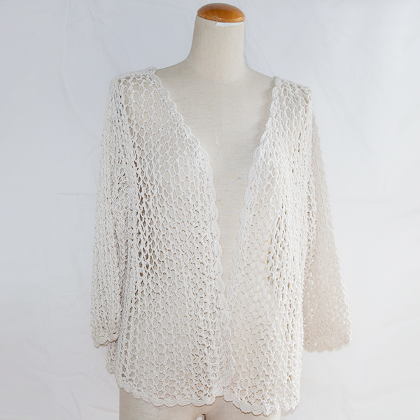 サマーニットコットンカーディガン