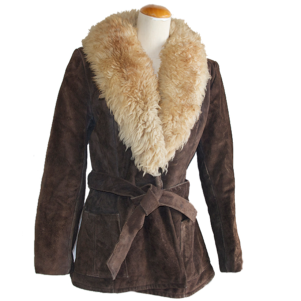 古着ファー付レザージャケット