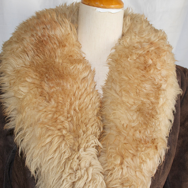 古着ファー付レザージャケット