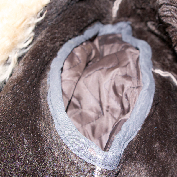 古着ファー付レザージャケット