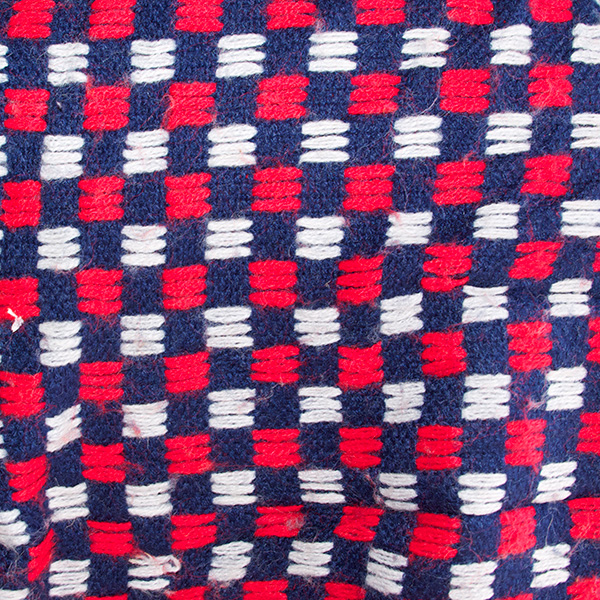 古着格子柄ニットポンチョ