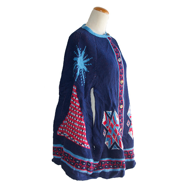 古着エスニックポンチョ