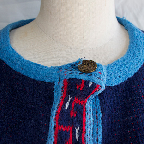 古着エスニックポンチョ