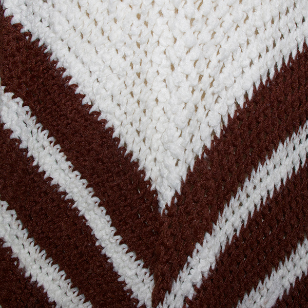 古着ツートンニットポンチョ