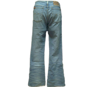 ヒゲ入りデニムパンツ