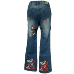 ペイント5ポケットデニムパンツ