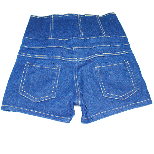 ハイウエストデニムショートパンツ