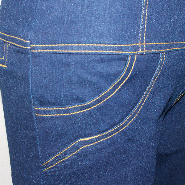 ハイウエストレースアップデニムパンツ