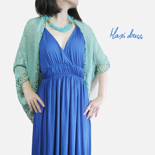 マキシワンピ　ファッション　コーディネート