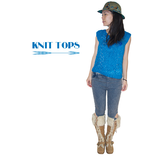 ニットトップス　コーディネート