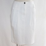 ホワイトデニムタイトスカート