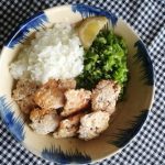 ぽいぽいつくねとしゃきしゃき野菜のまぜごはん